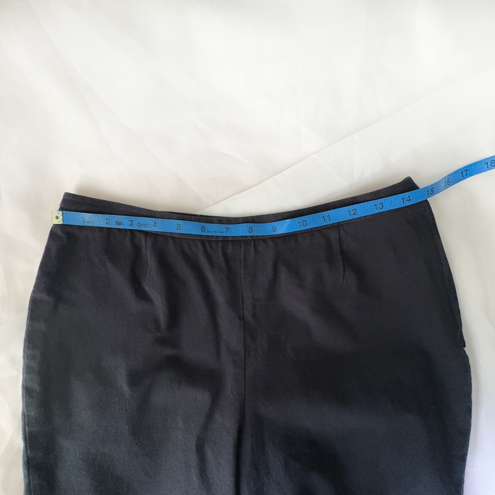 Ralph Lauren Petite 12P Black Stretch Bermuda Shorts Cotton Spandex - Picture 4 of 7